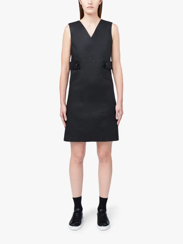 Becca Black Bonded Cotton Dress