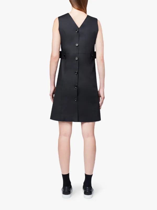 Becca Black Bonded Cotton Dress