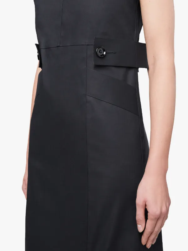 Becca Black Bonded Cotton Dress