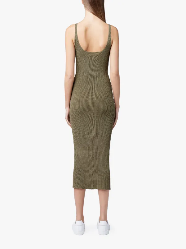 Beige Cotton Knitted Dress