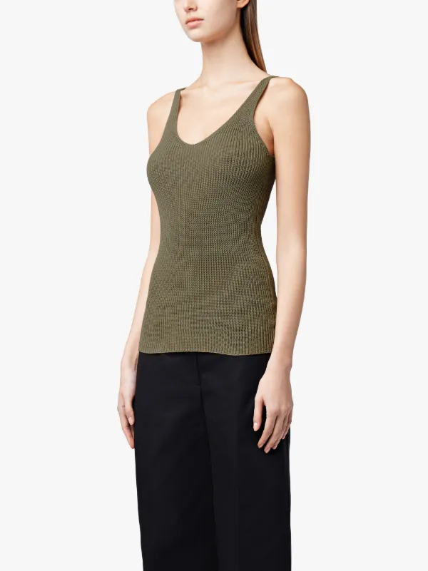 Beige Cotton Knitted Top