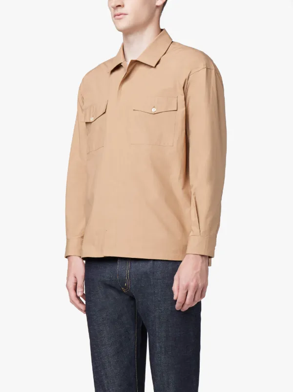 Beige Cotton Shirt