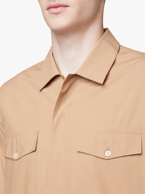 Beige Cotton Shirt