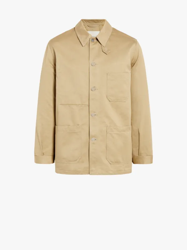 Beige Denim Field Jacket