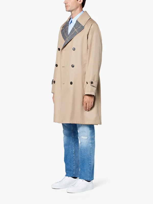 Beige Mens Trench Coat - Tradingbasis