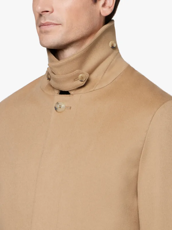 Beige Storm System Wool 3/4 Coat GM-001F