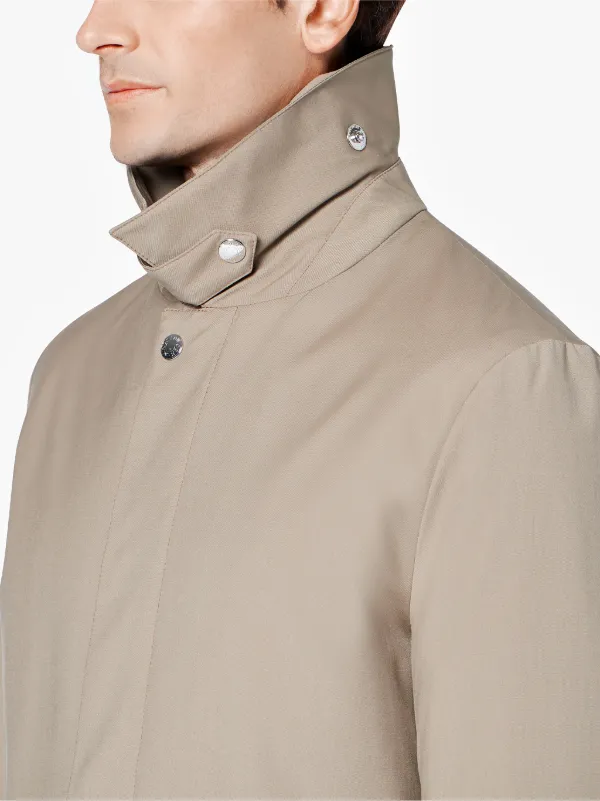 Beige Storm System Wool THINDOWN Coat GM-001/TD