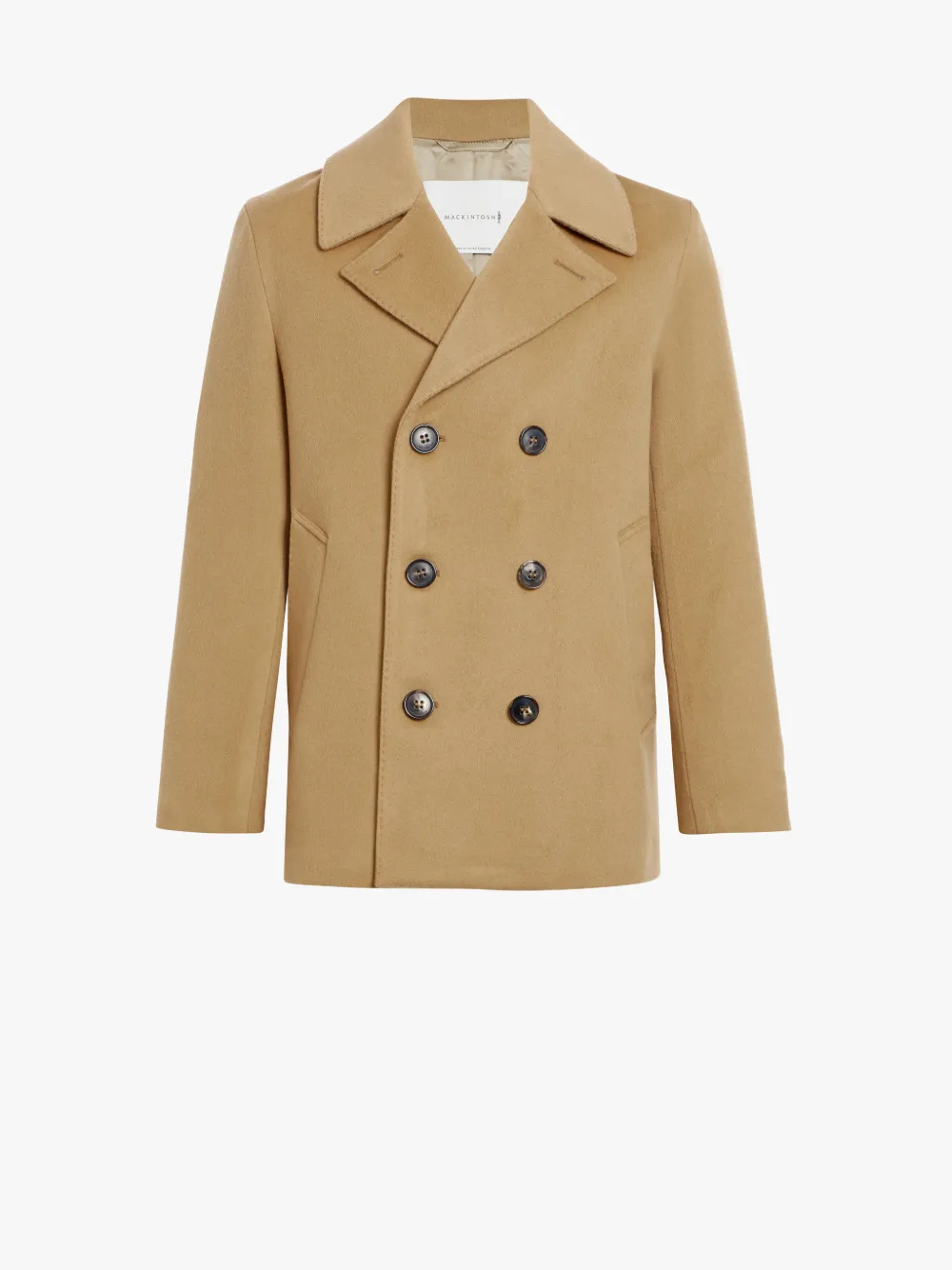 beige wool peacoat