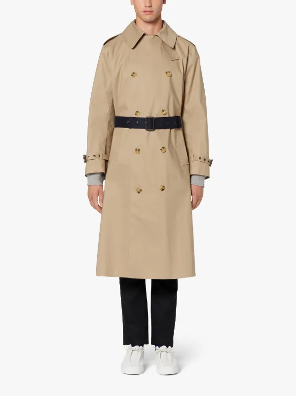 BERLIN Fawn x Ink Bonded Cotton Trench Coat | GRF-304 | Mackintosh