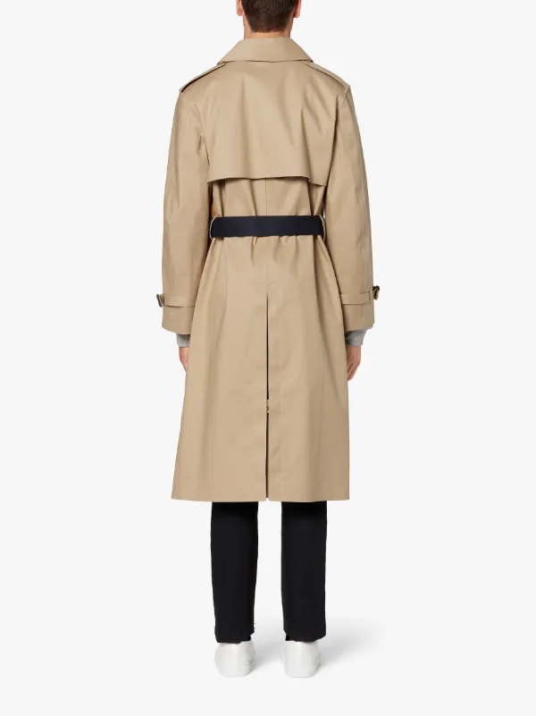 BERLIN Fawn x Ink Bonded Cotton Trench Coat | GRF-304