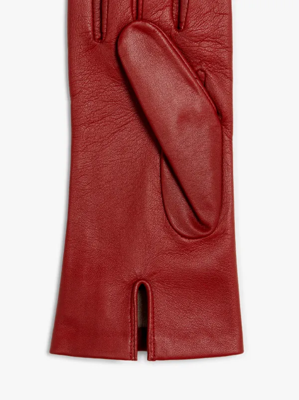 Berry Hairsheep Leather Silk Lined Gloves