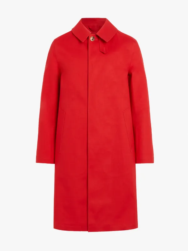 Berry Red Bonded Cotton 3/4 Coat GR-001