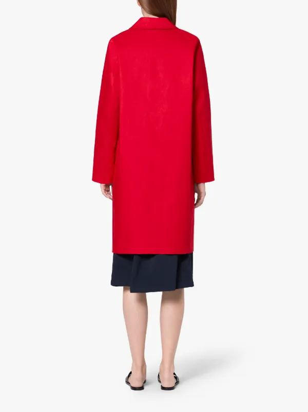 Berry Red Bonded Cotton Coat LR-020