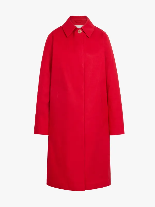 Berry Red Bonded Cotton Coat LR-020