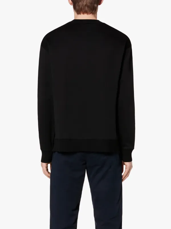 BILBSTER Black Cotton Oversized Crewneck Sweater | GCS-1004