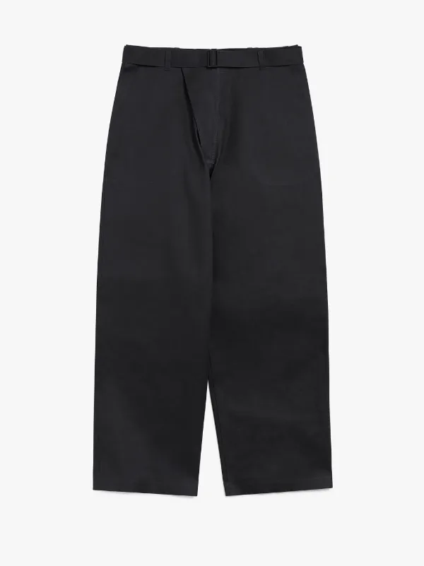 Black Bonded Cotton 0001 Mens Trousers | Mackintosh