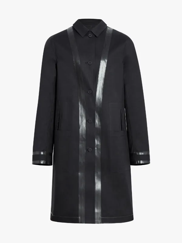 Black Bonded Cotton Reversible 0001 Coat