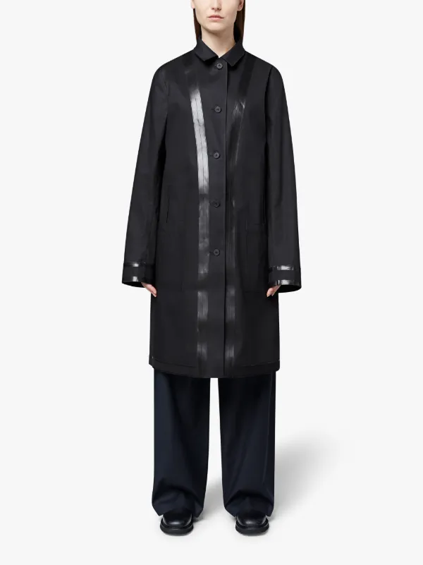 Black Bonded Cotton Reversible 0001 Coat