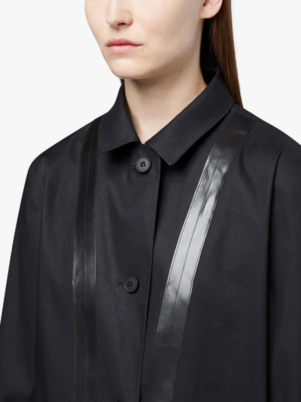 Black Bonded Cotton Reversible 0001 Coat