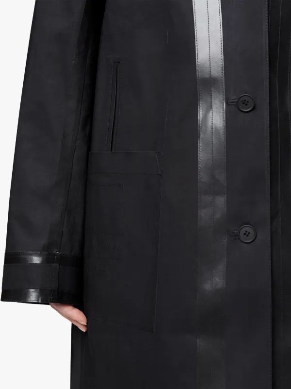 Black Bonded Cotton Reversible 0001 Coat