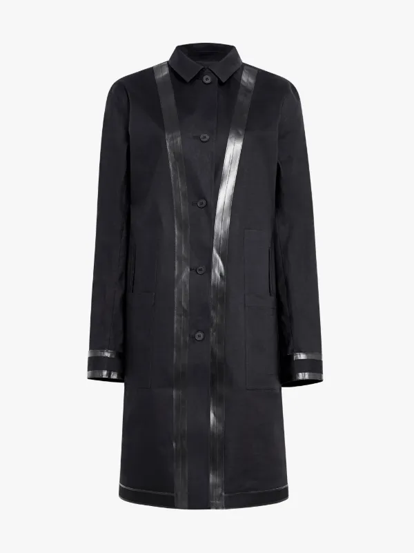 Black Bonded Cotton Reversible 0001 Coat