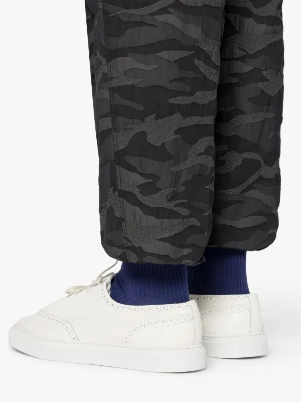 Black Camo Cargo Trousers