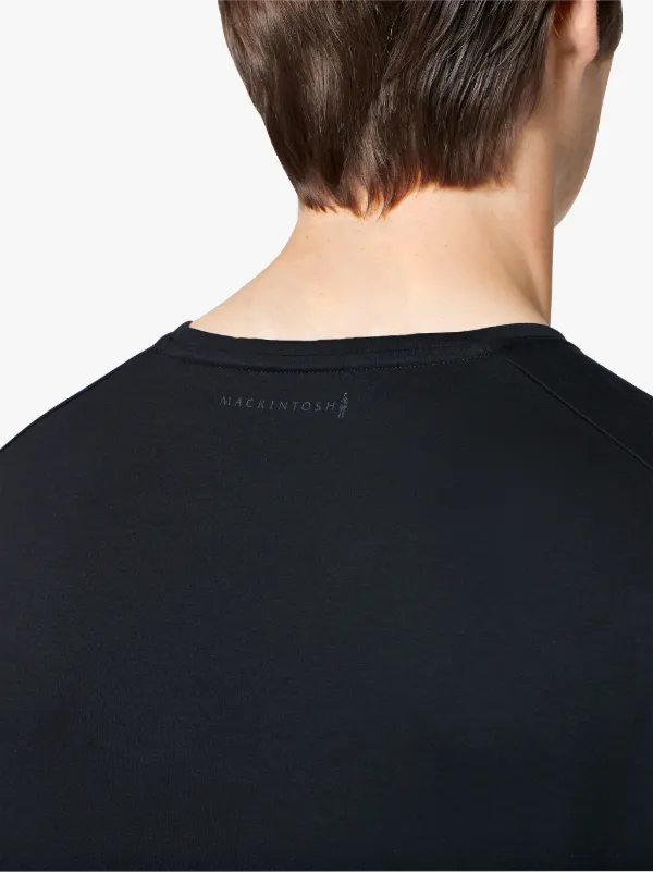 Black Cotton Crewneck T-Shirt | GCS-025