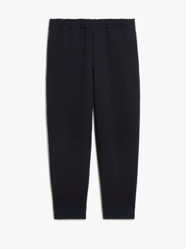 Black Cotton Jogger Trousers