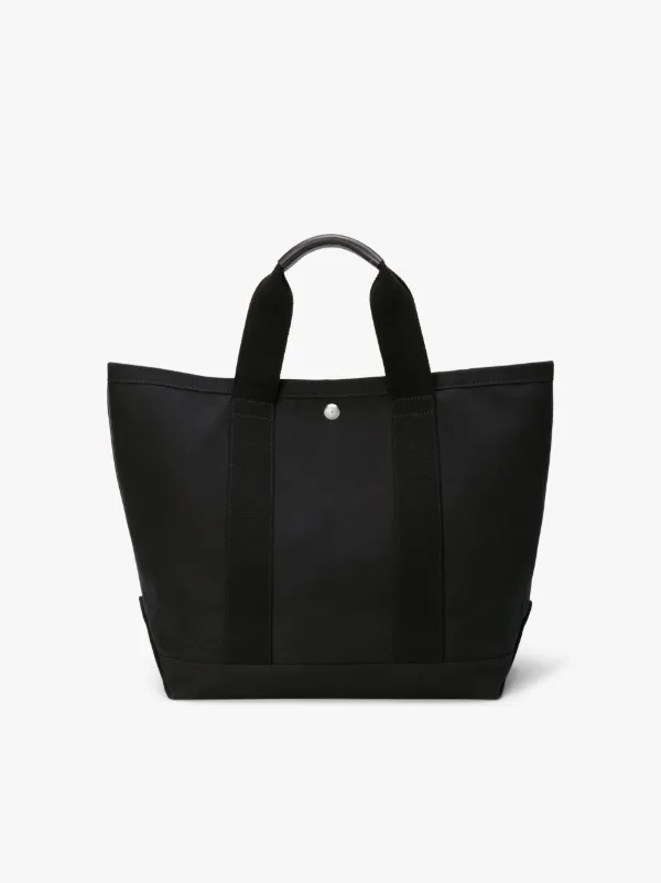 Black Cotton Large Tote Bag