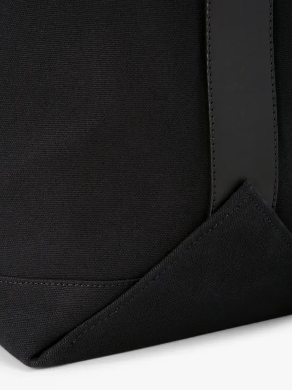 Black Cotton Large Tote Bag