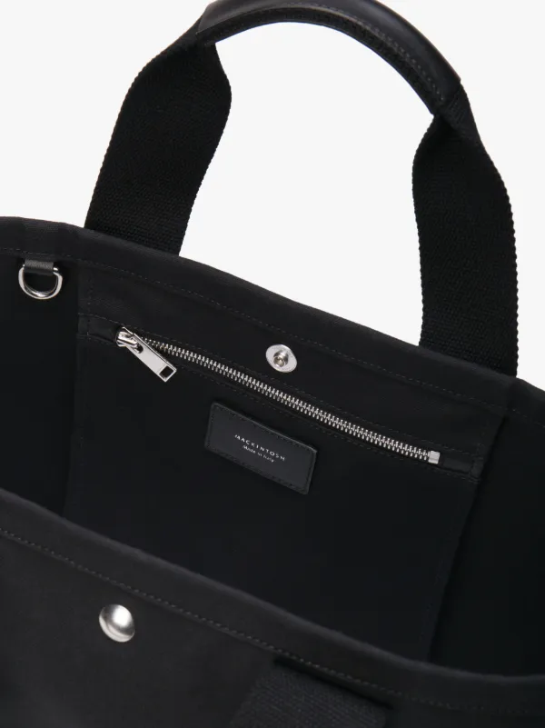Black Cotton Large Tote Bag