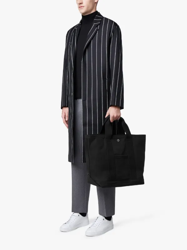 Black Cotton Large Tote Bag