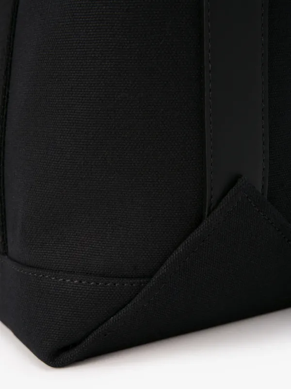 Black Cotton Small Tote Bag