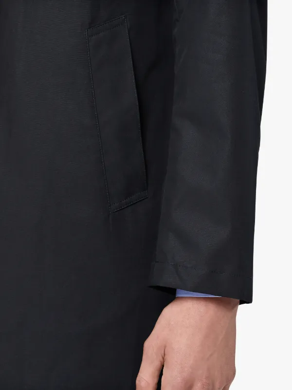 Black Cotton Storm System Hooded Coat GM-007B/SH
