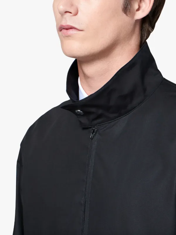 Black Cotton Storm System Jacket