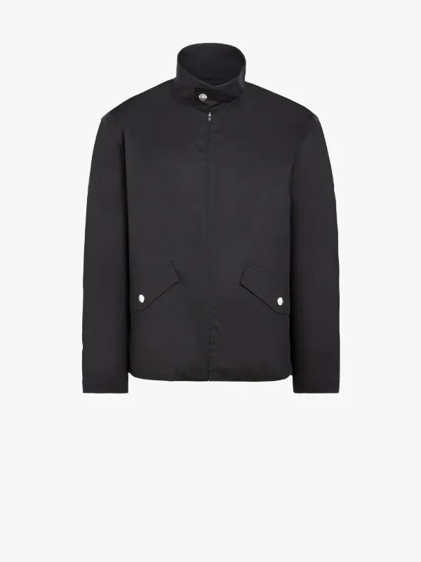 Black Cotton Storm System Jacket