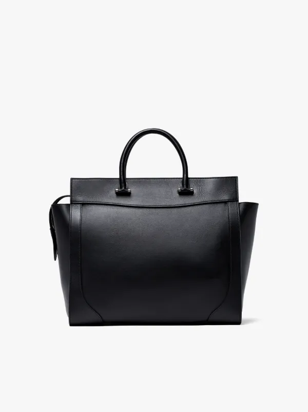 Black Leather Boston Bag | ACC-001