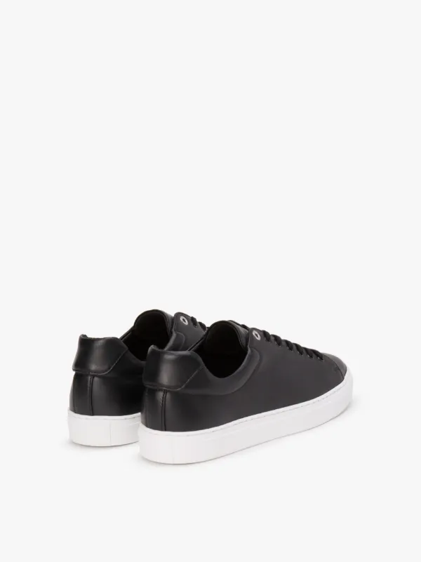 Black Leather Sneakers | GS-016