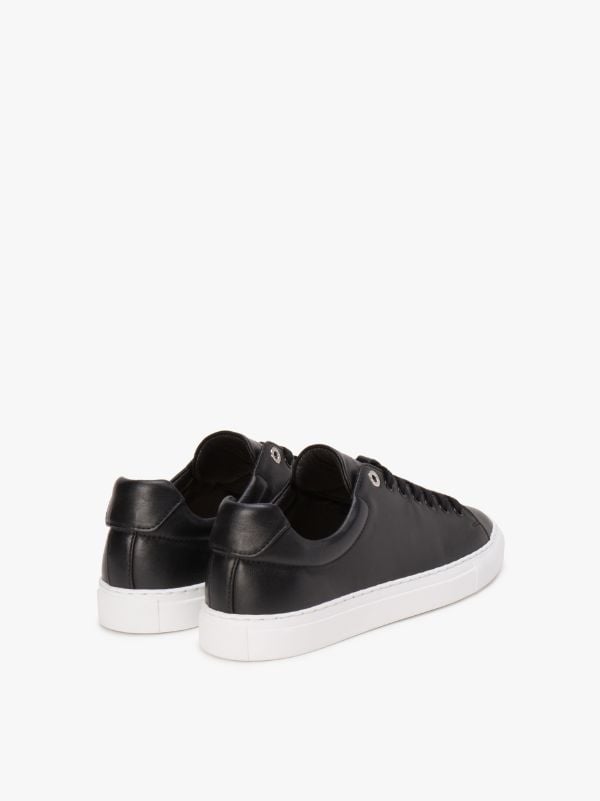 Black Leather Sneakers | LS-016 