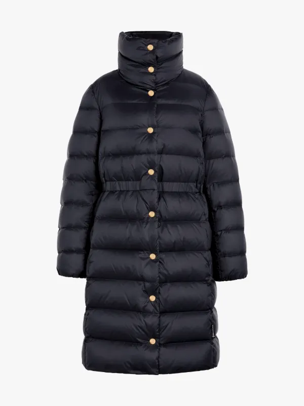 Black Nylon Down Coat LD-018