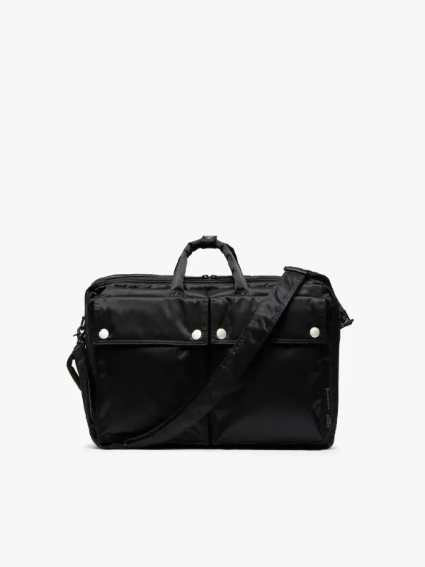 Black Nylon PORTER Briefcase