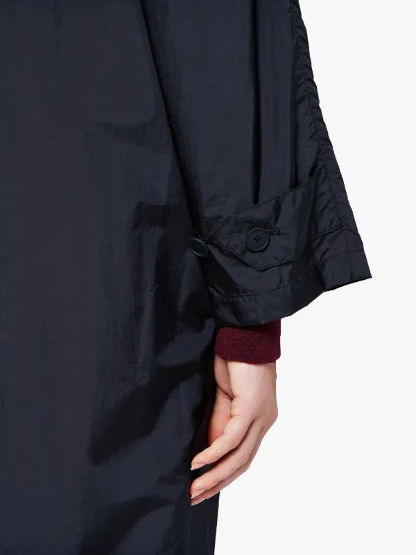 Black Nylon Trench Coat | GM-087FR/W