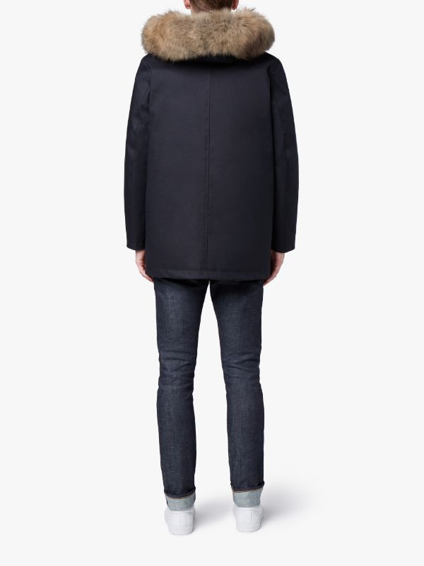 Black Rubberised Hooded Down Parka | Mackintosh