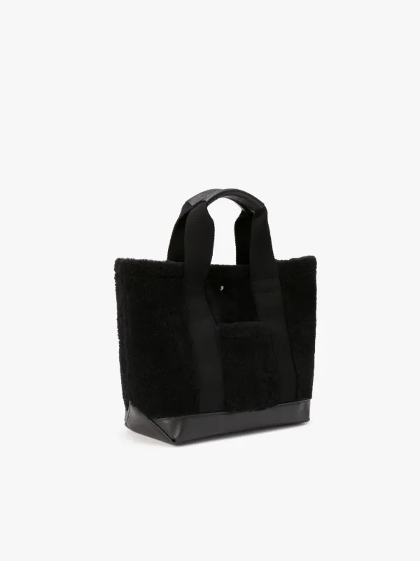 Black discount shearling bag