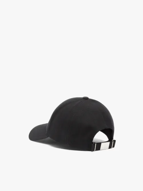 black waxed hat
