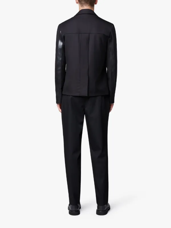 Black Wool 0001 Crop Jacket
