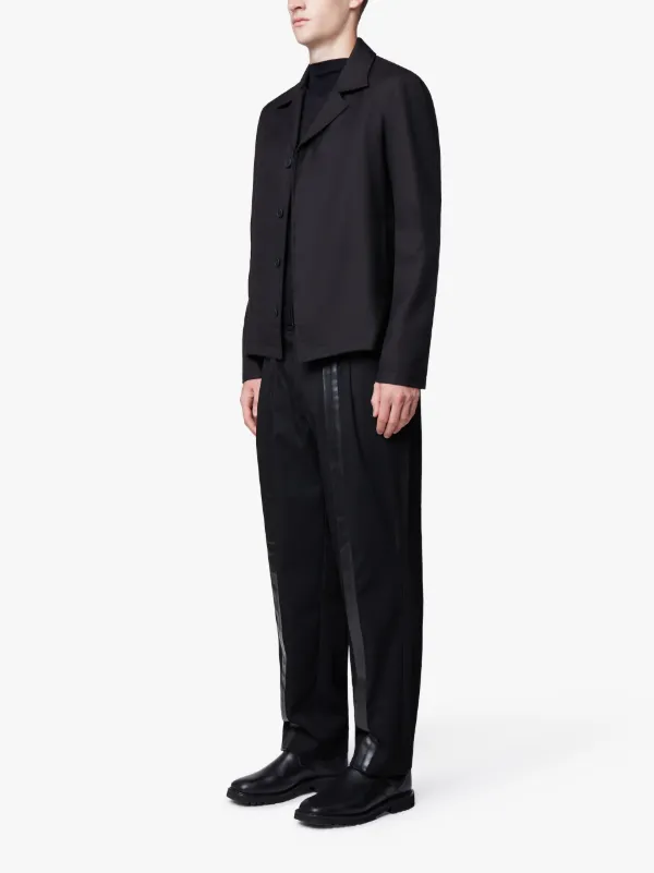 Black Wool 0001 Crop Jacket