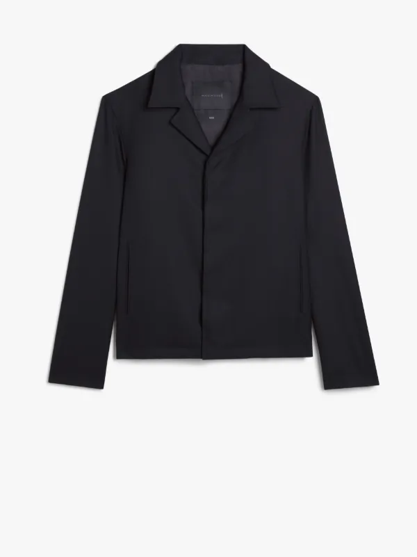 Black Wool 0001 Crop Jacket