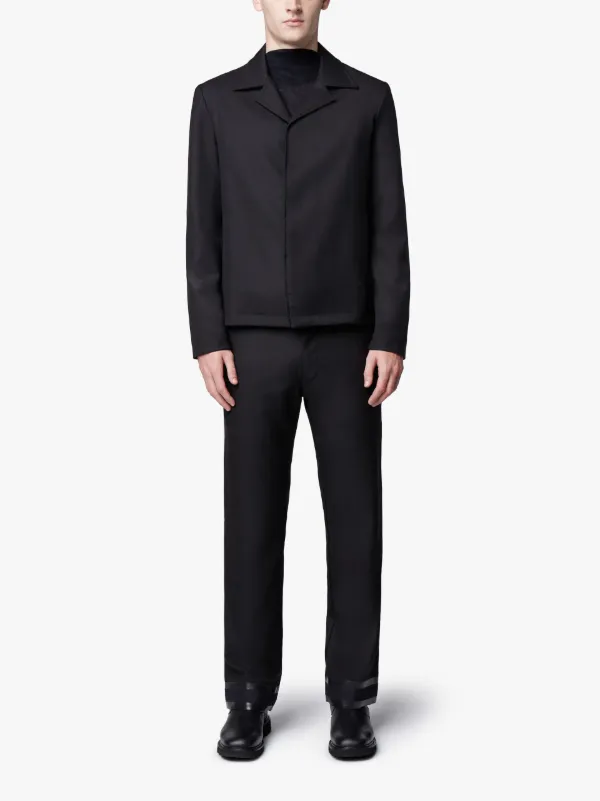 BLACK WOOL 0001 TROUSERS