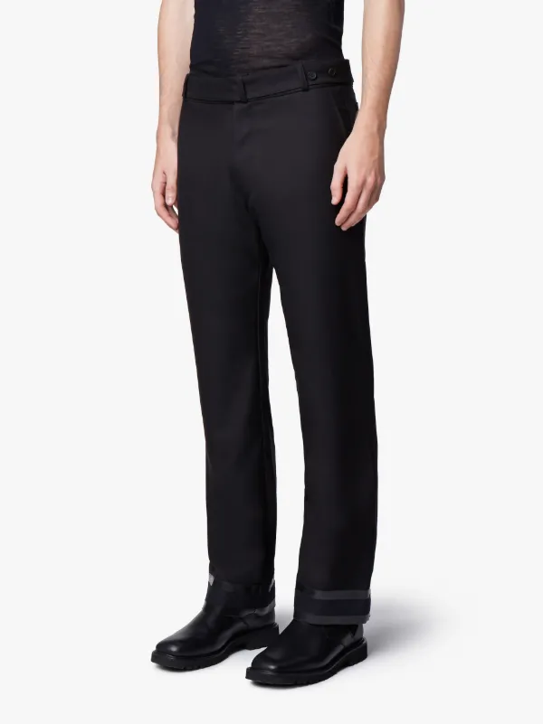 BLACK WOOL 0001 TROUSERS